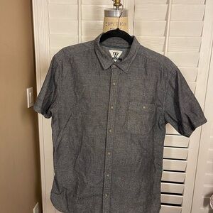 VISSLA Men's Dark Gray Casual Shirt
